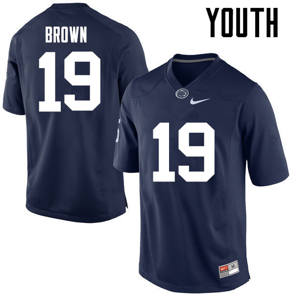 NCAA Nike Youth Penn State Nittany Lions Torrence Brown #19 College Football Authentic Navy Stitched Jersey BHQ1398XJ